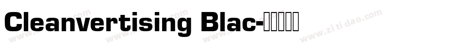 Cleanvertising Blac字体转换